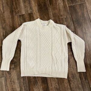 Free Assmebly Cream Knit Sweater